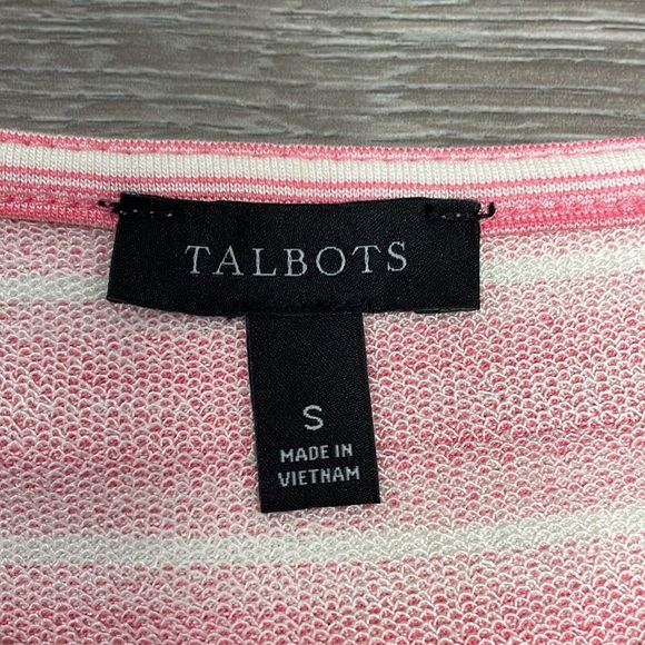 NWOT Talbots Stripe Side Tie Midi Sleeveless Shift Dress S - Picture 13 of 16